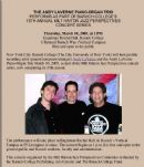 Name: Piano/Organ Trio @ Baruch College NYC