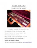 Name: Signet/Selmer Flute - SOLD